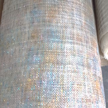 Sinamay Shiny Beige/rainbow