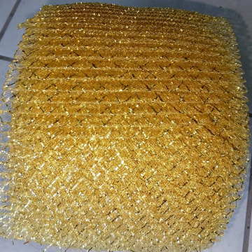 Pleated Glitter Gold