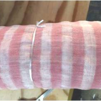 Striped Sinamay Dusty/Oyster